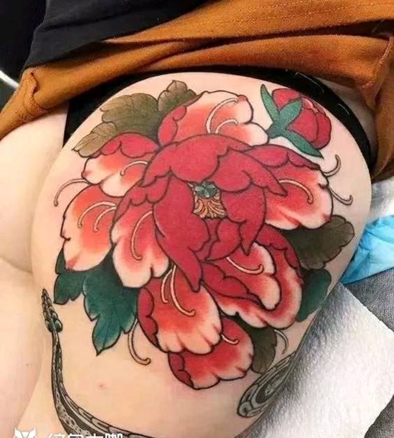 花开富贵纹身图片