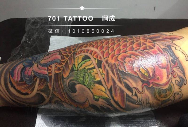 鲤鱼纹身图片