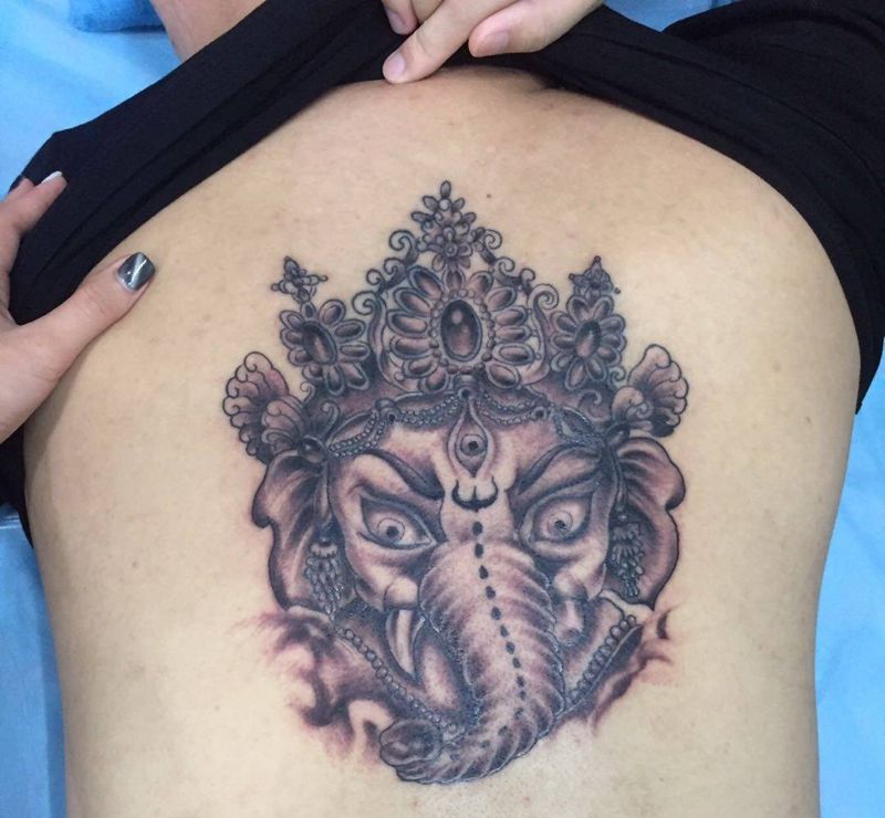 象神纹身图片