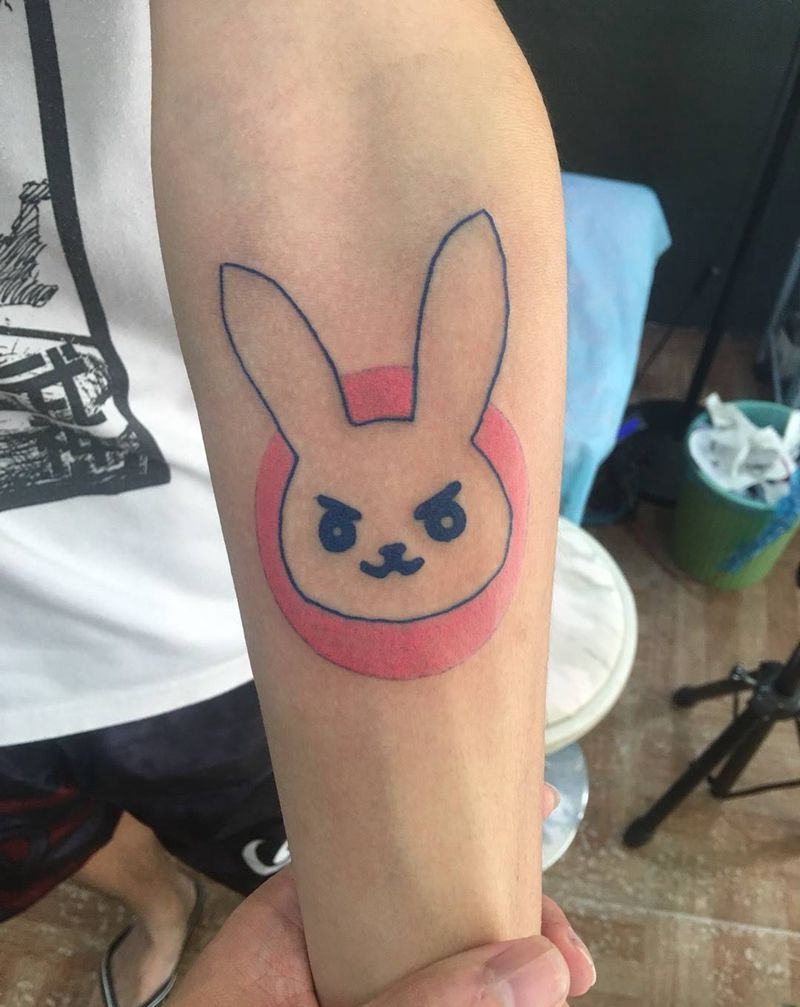 小兔纹身图片