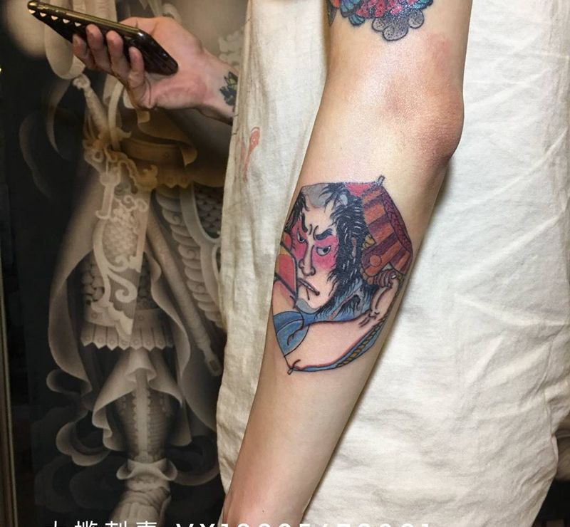 浪里白条张顺纹身图片