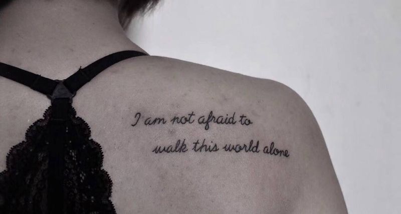 励志英文纹身图片