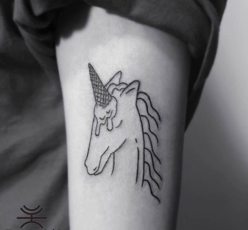 独角兽纹身图片