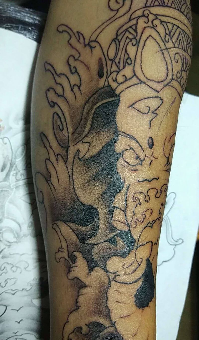 象神纹身图片