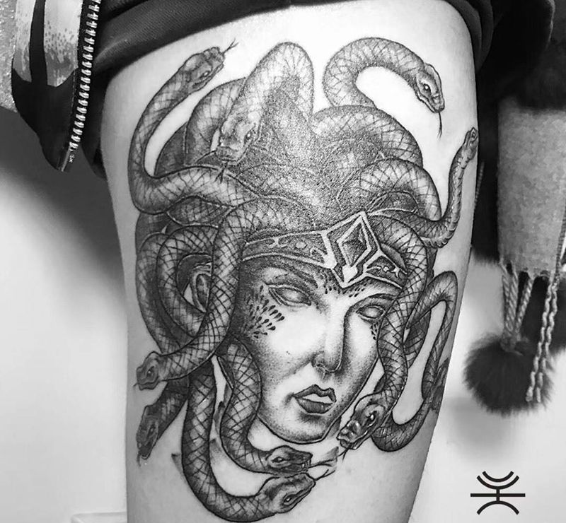 美杜莎纹身图片