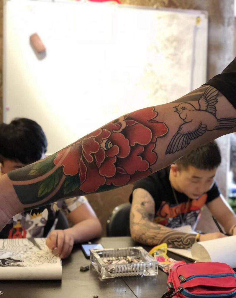 花臂了解一下纹身图片