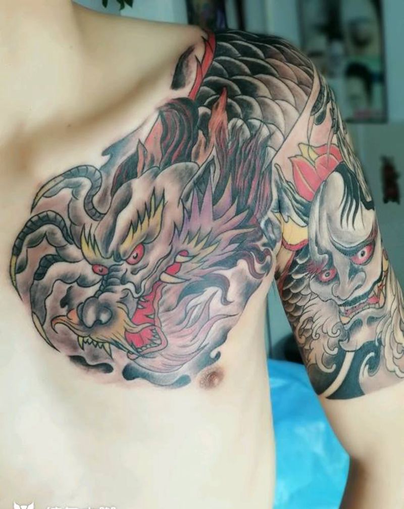 半胛纹身纹身图片