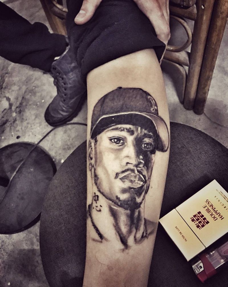 練習艾佛森纹身图片