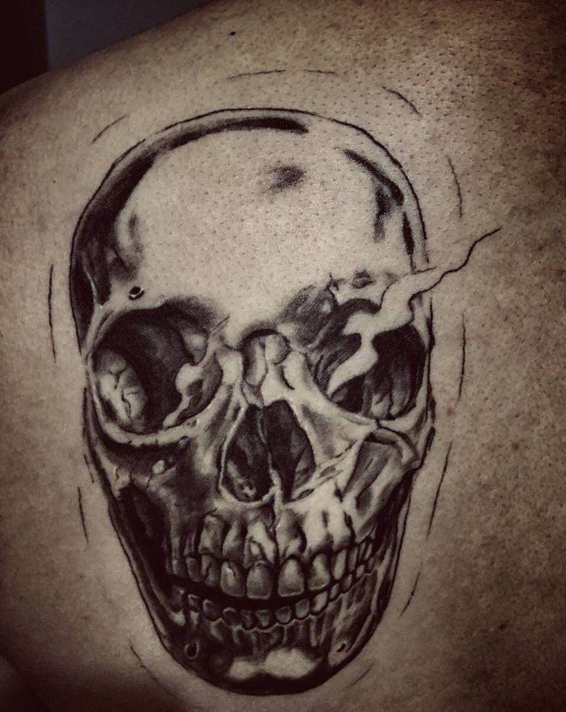 骷髏頭纹身图片