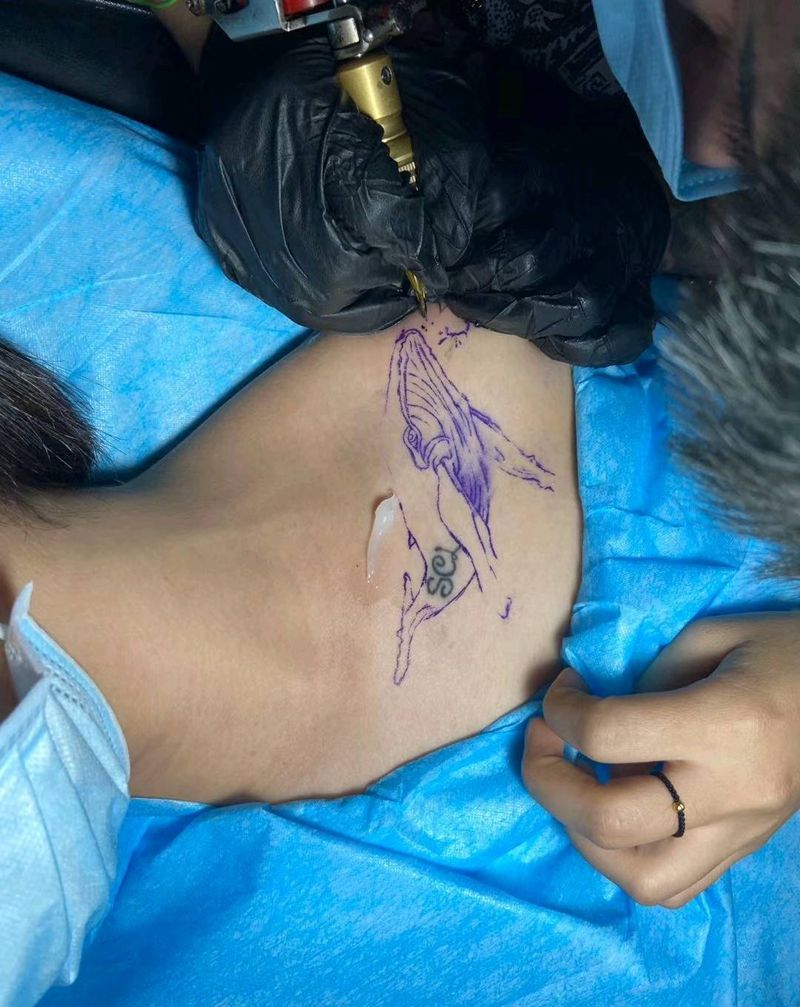 旧纹身遮盖纹身图片_胸部新传统纹身图案