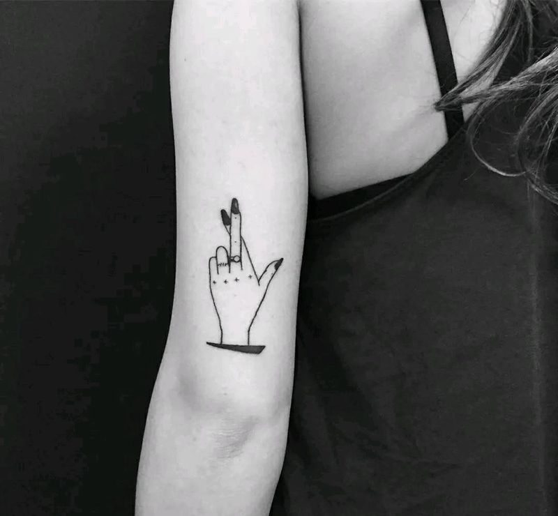 小清新线条。纹身图片