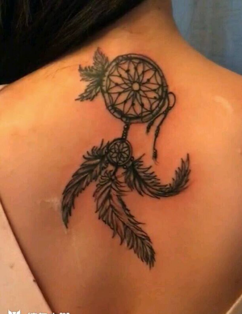 捕梦网。纹身图片