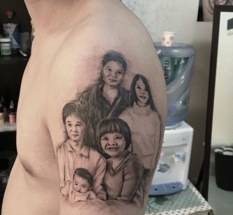 全家福纹身图片