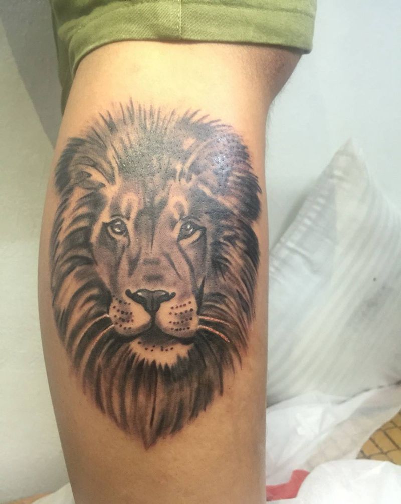 狮子纹身图片