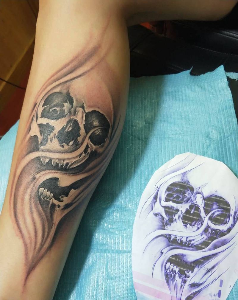 遮盖个纹身图片