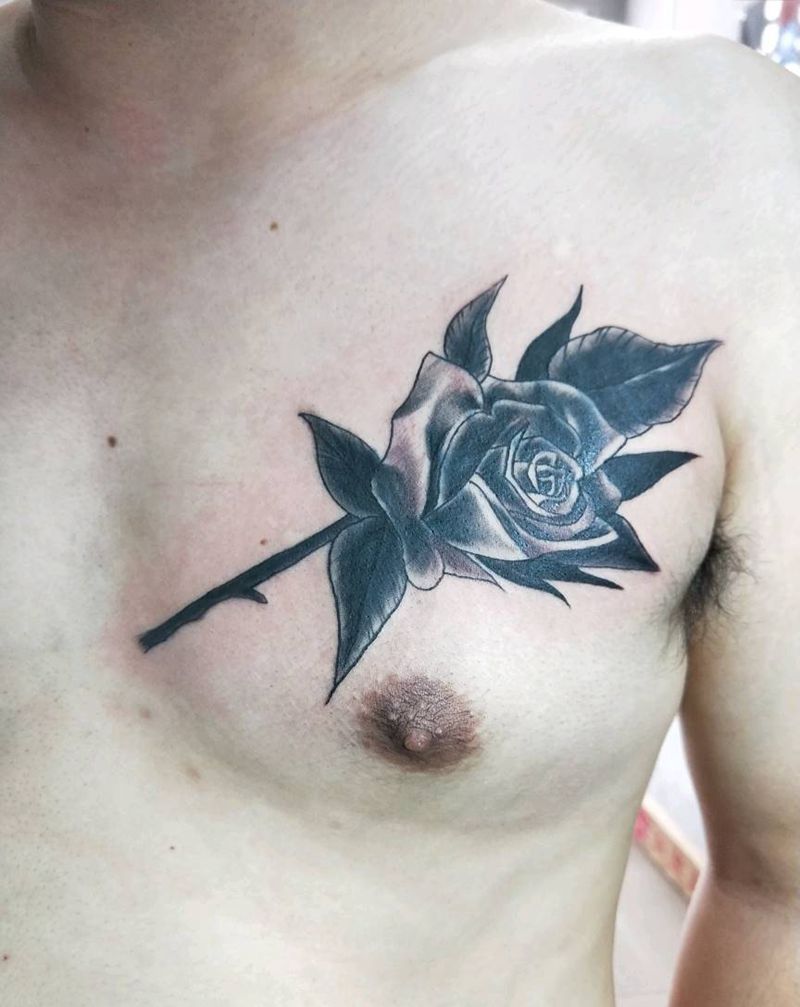 字母遮盖。纹身图片