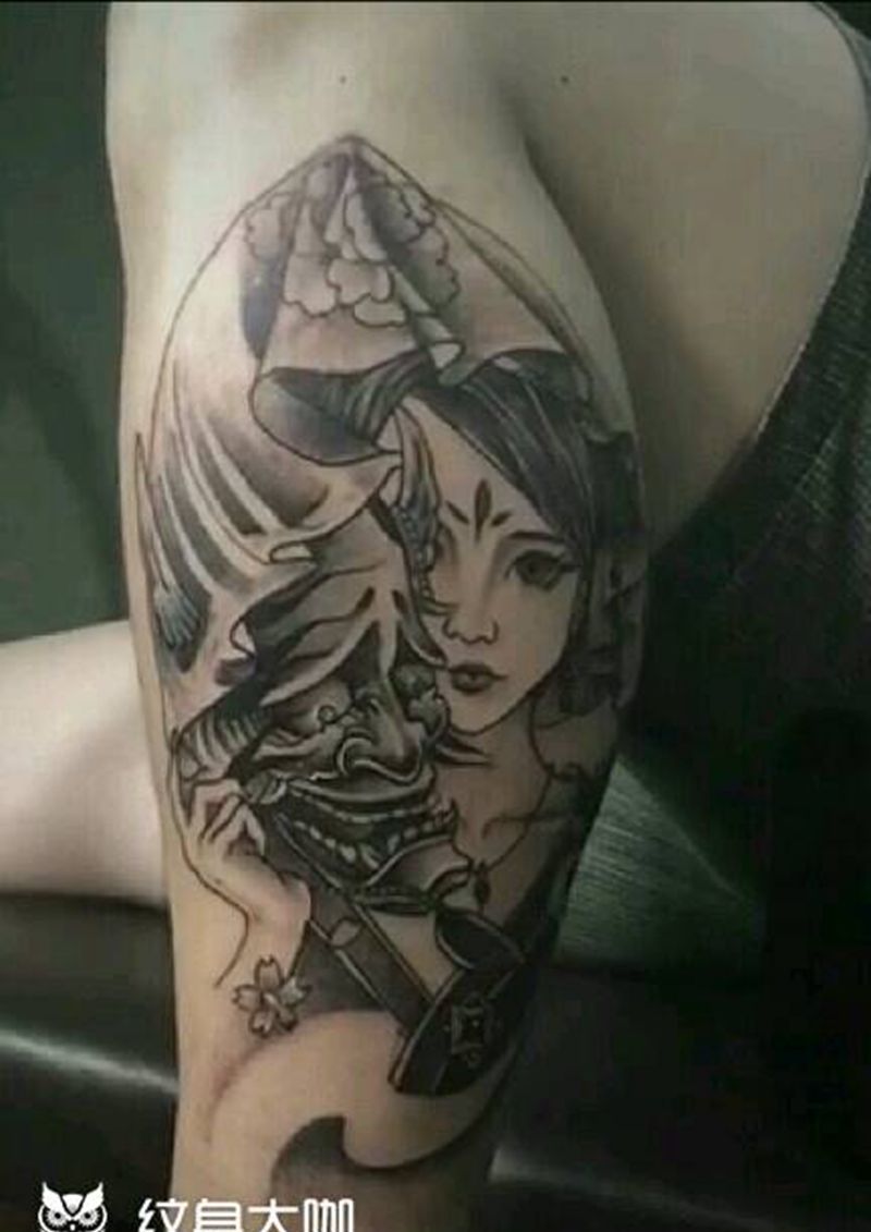 艺妓。纹身图片