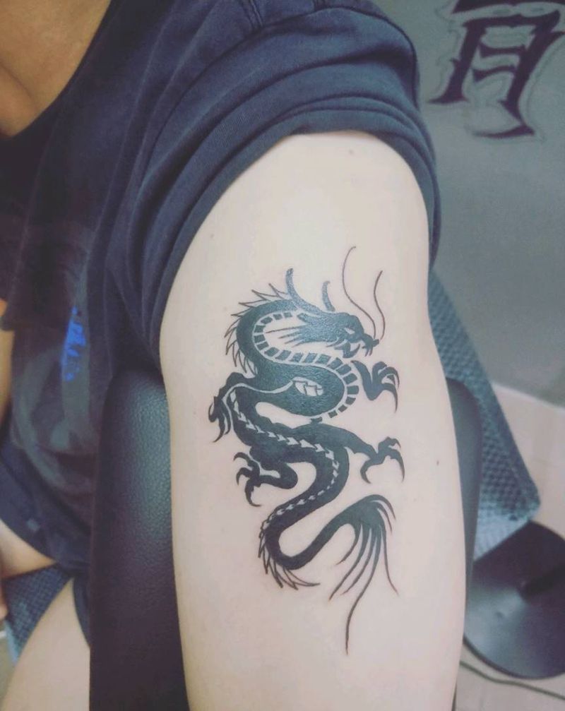 龙图腾。纹身图片