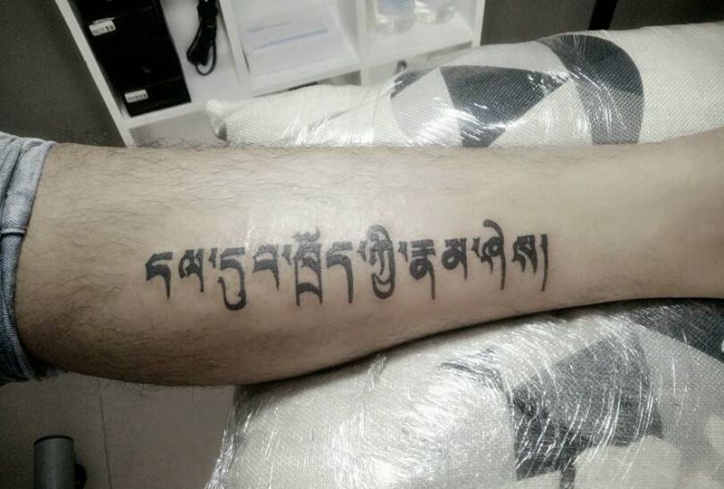 梵文。纹身图片