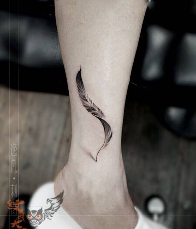 羽毛纹身图片