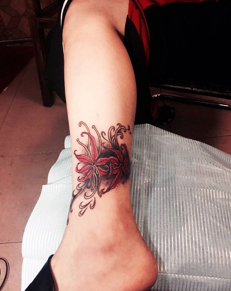 彼岸花   覆盖图纹身图片