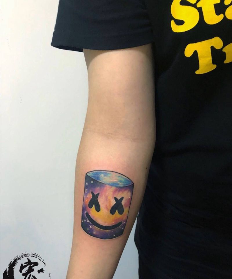 DJ-Marshmello纹身图片