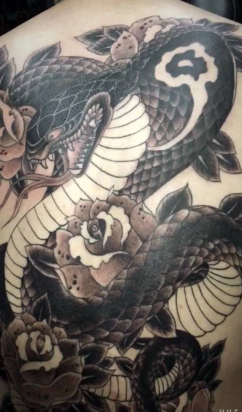 蛇纹身图片