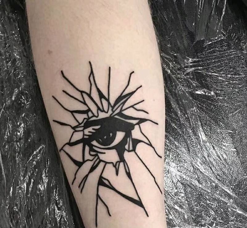 死亡之眼。纹身图片