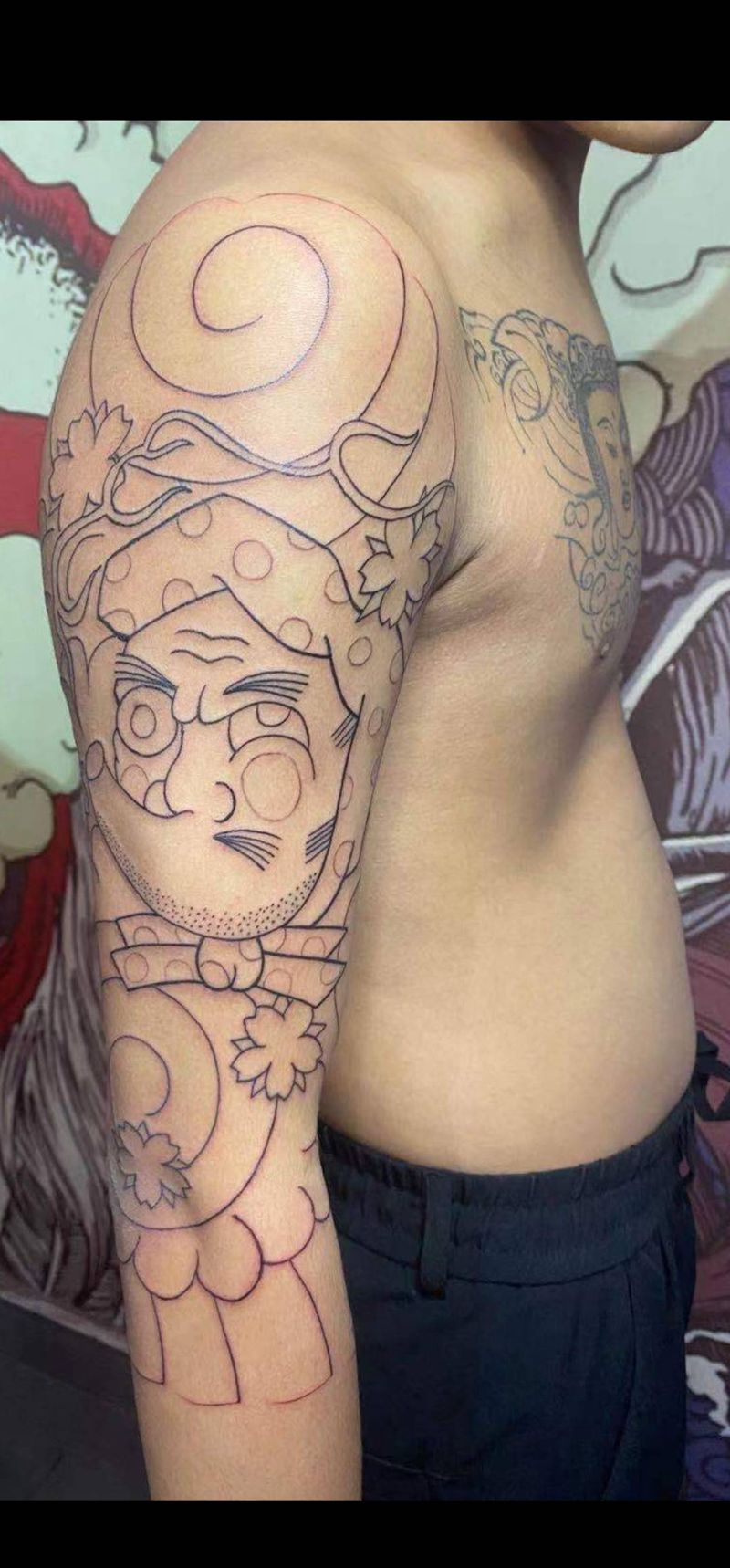 老传统纹身图片_手臂老传统纹身图案