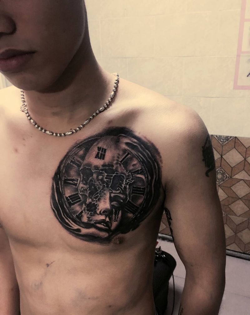 骷髅头纹身图片