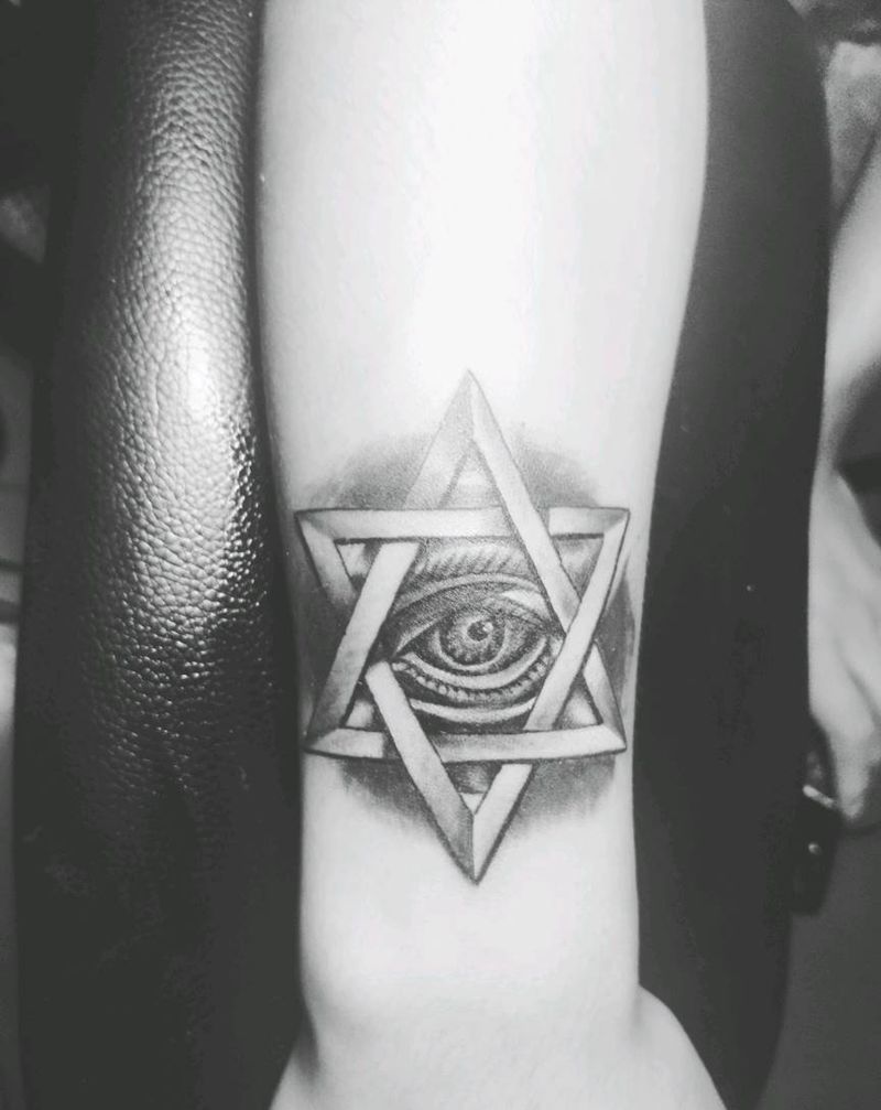 上帝之眼。纹身图片