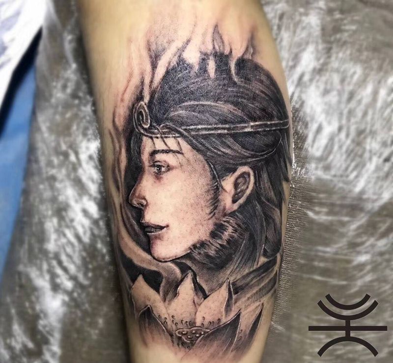 至尊寶纹身图片