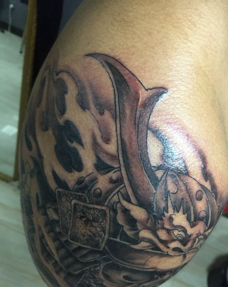 骷髅武士纹身图片