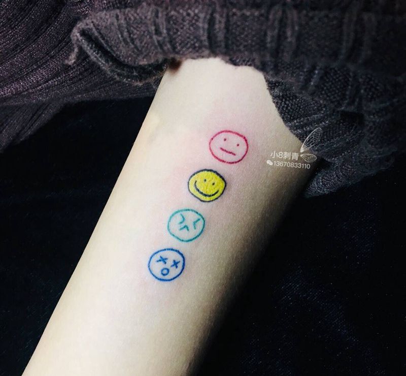 笑脸纹身图片