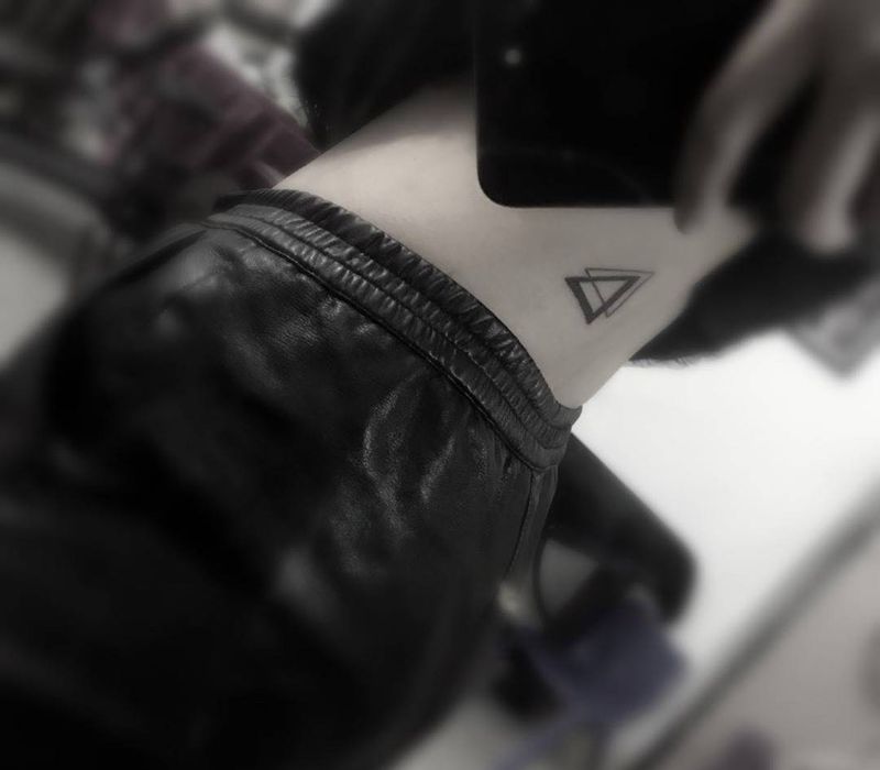 几何图案纹身图片