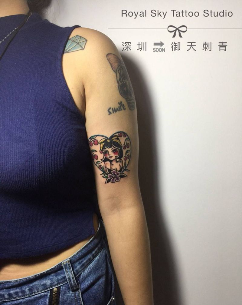 小图纹身图片_手臂Old School纹身图案