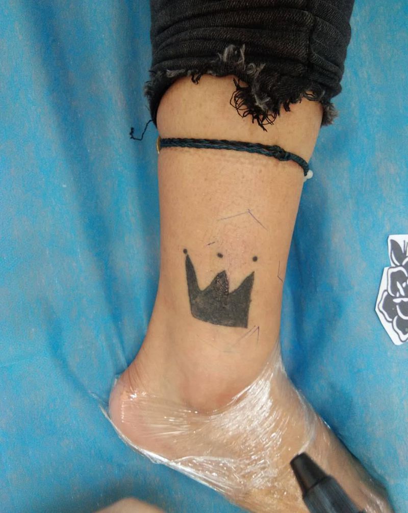 玫瑰纹身图片_腿部纹身图案