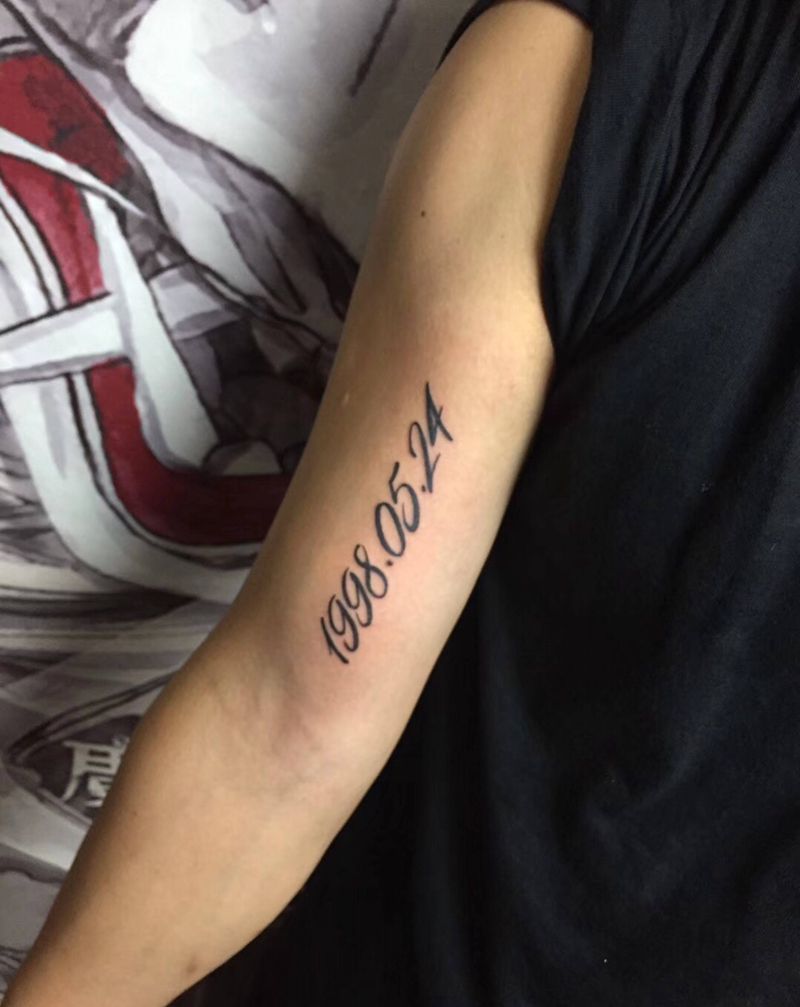 数字等小图走一波纹身图片