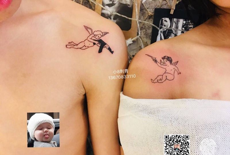 丘比特纹身图片