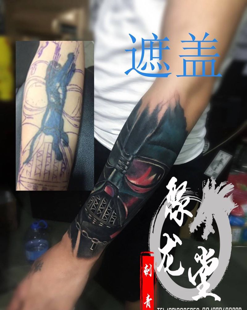 遮盖美人豹纹身图片