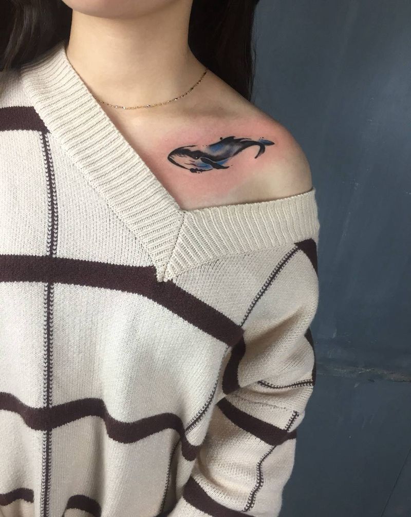 鲸鱼纹身图片