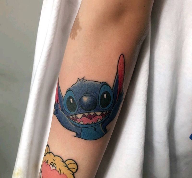 小老鼠纹身图片_手臂Old School纹身图案