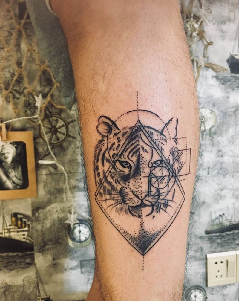 老虎纹身图片