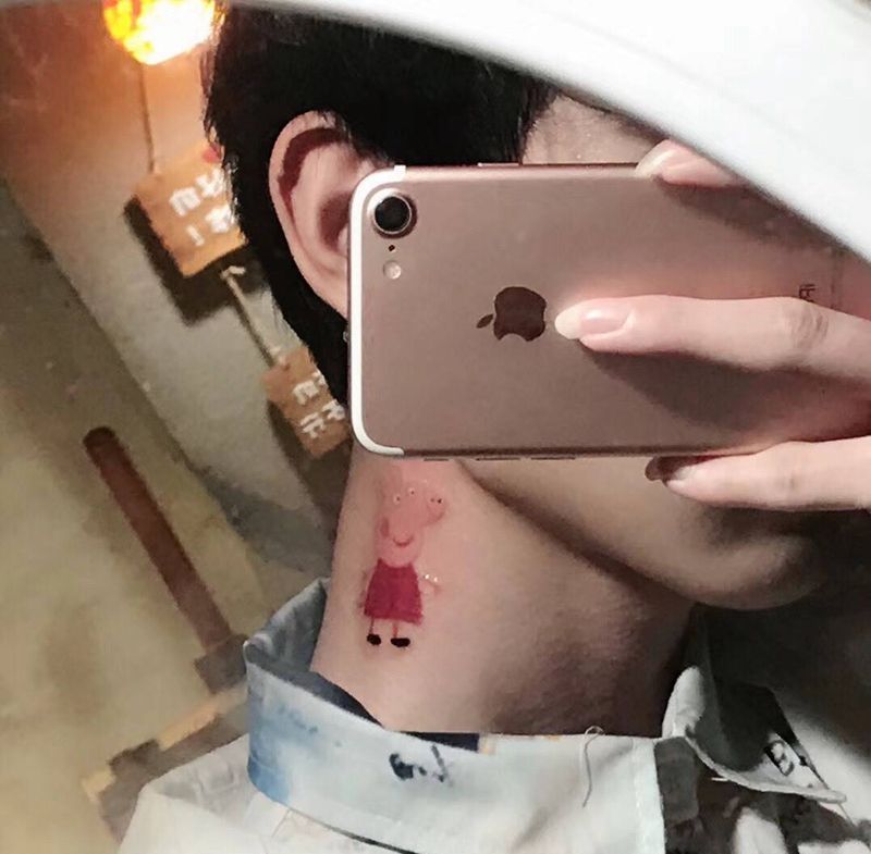 小猪佩奇纹身图片