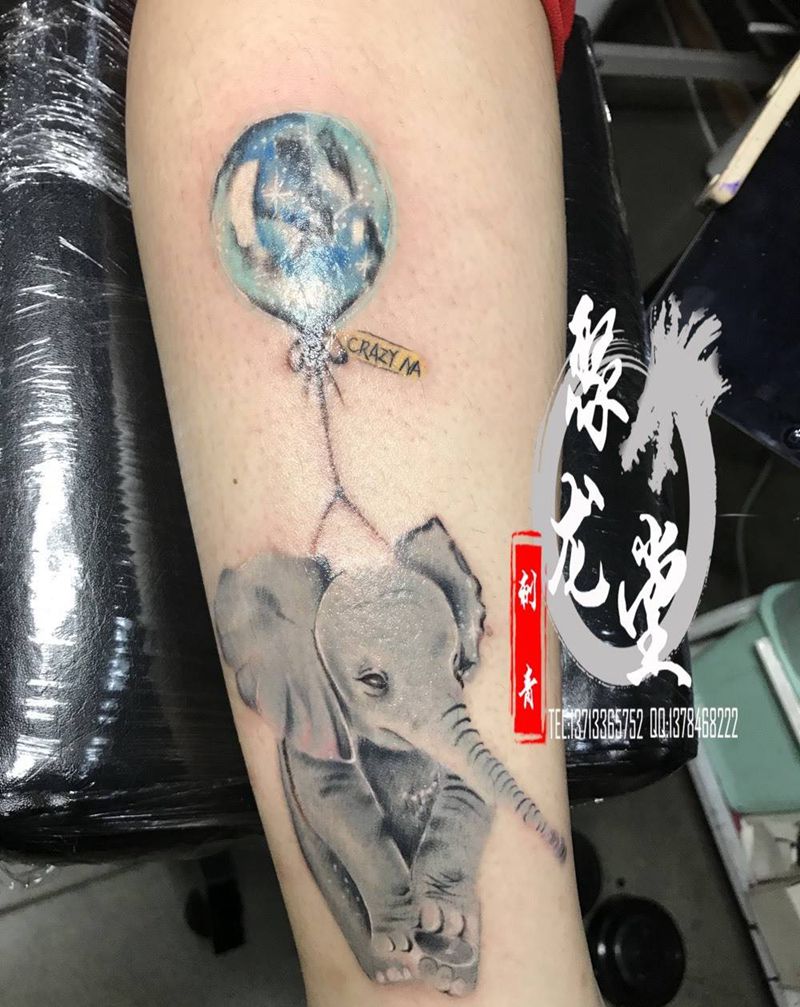 小象象纹身图片