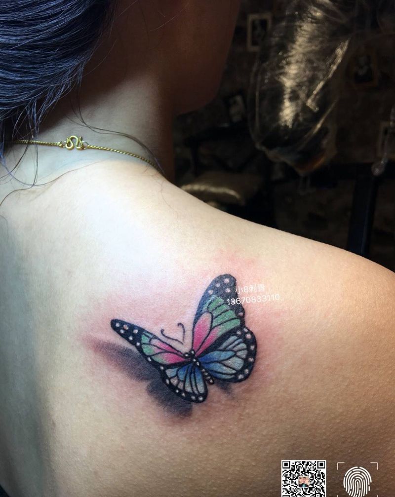 蝴蝶纹身图片