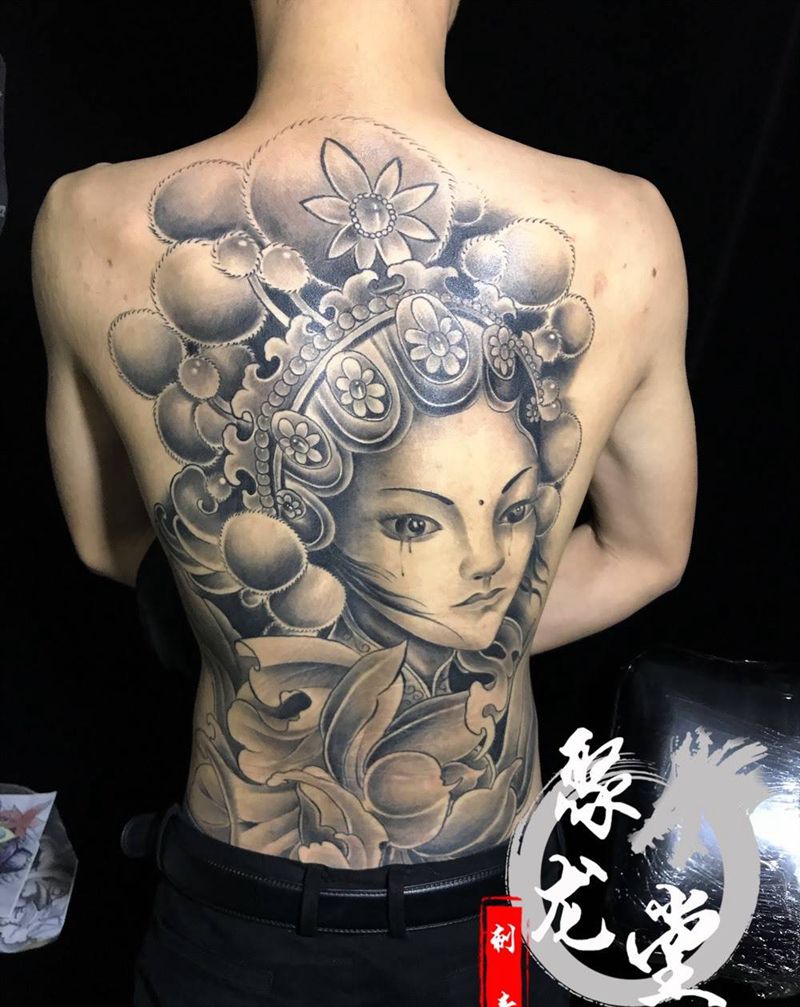 花旦纹身图片