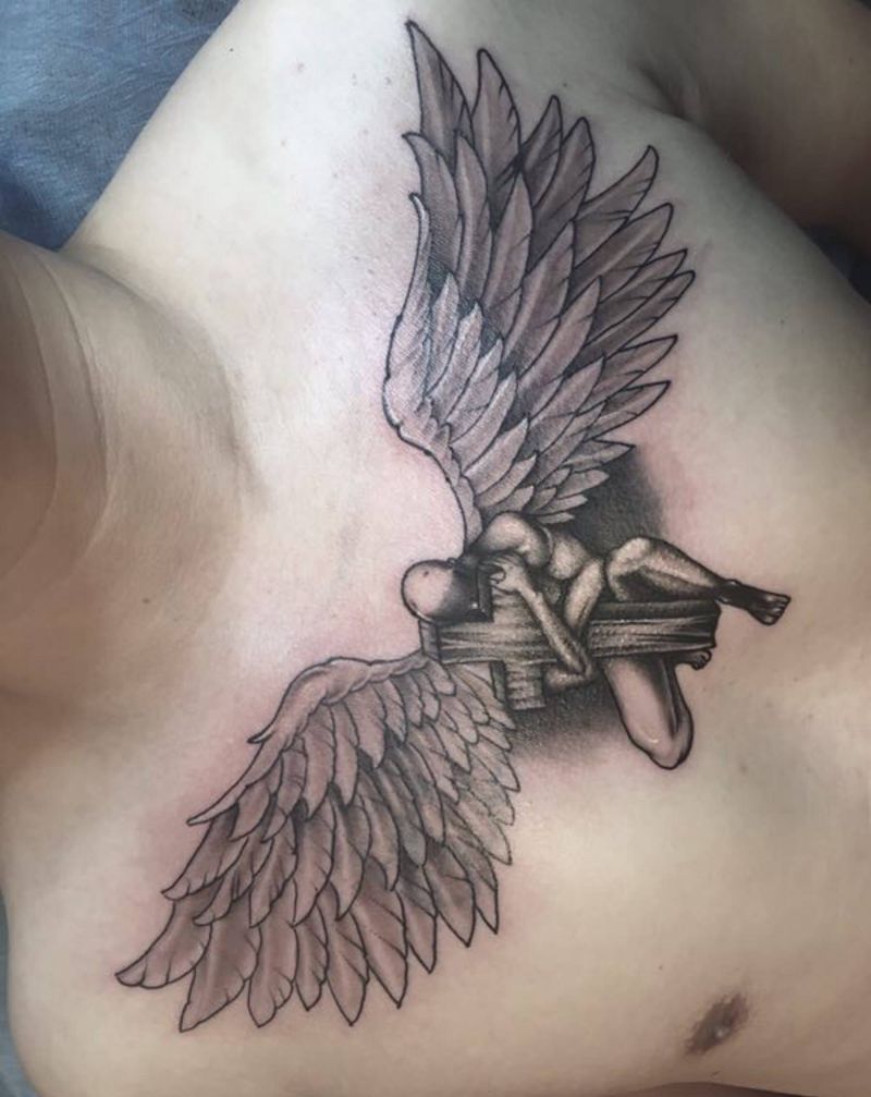 天使纹身图片