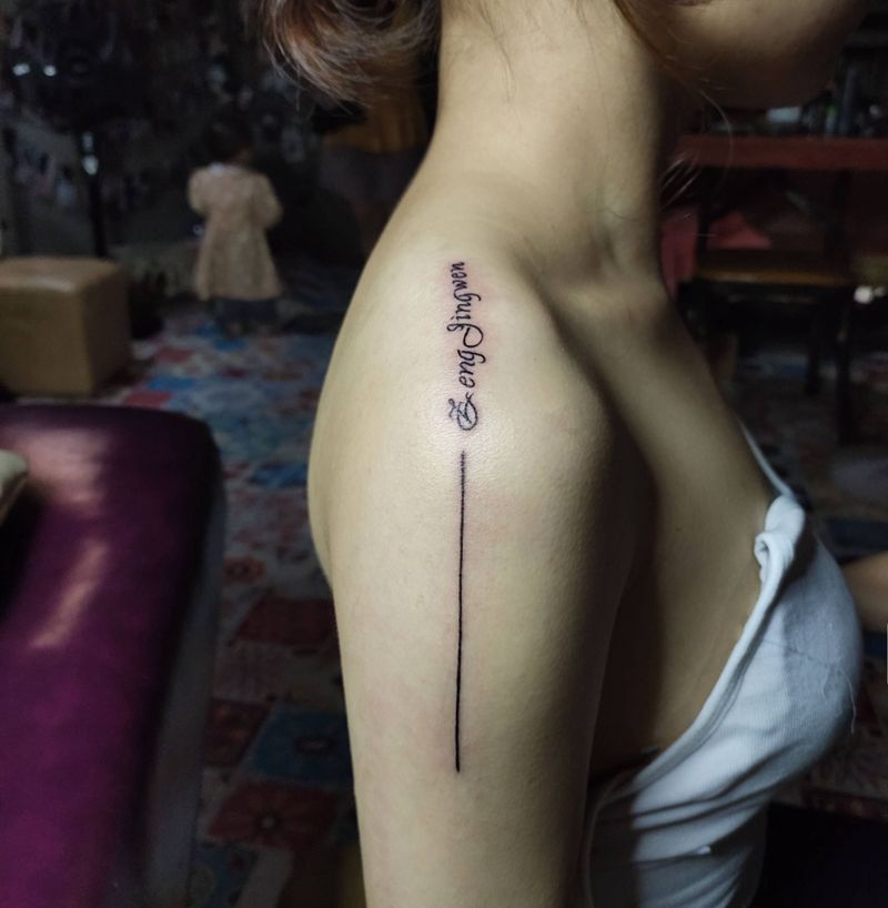 字母纹身图片_手臂字纹身图案