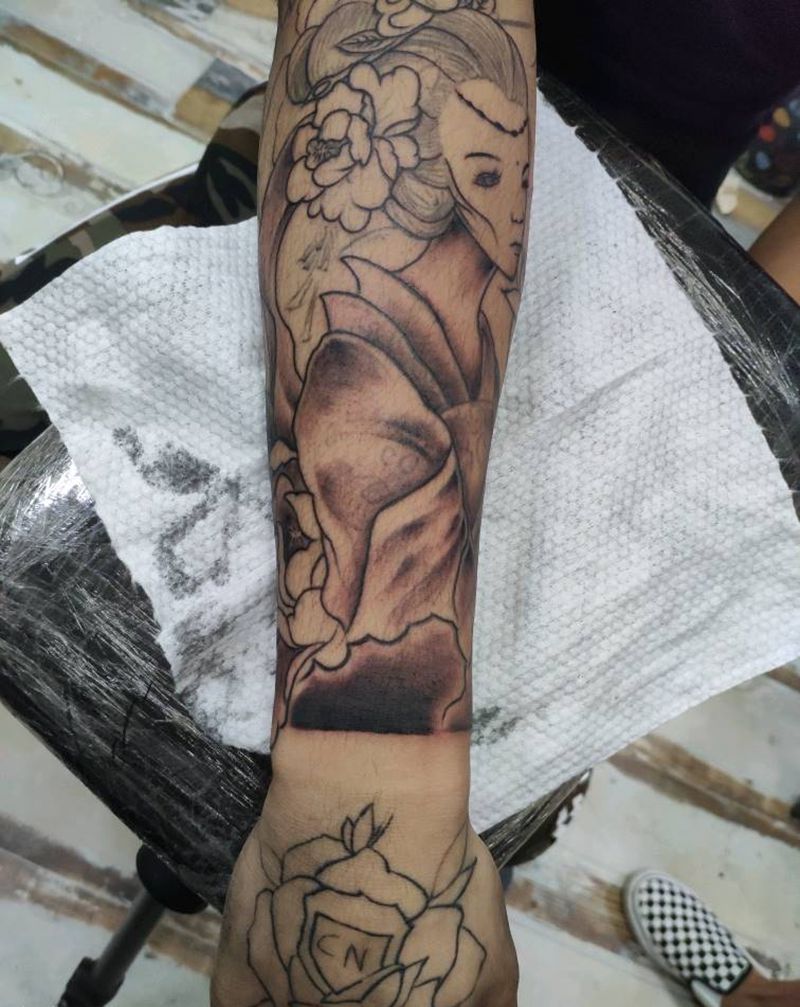 修改花臂纹身图片